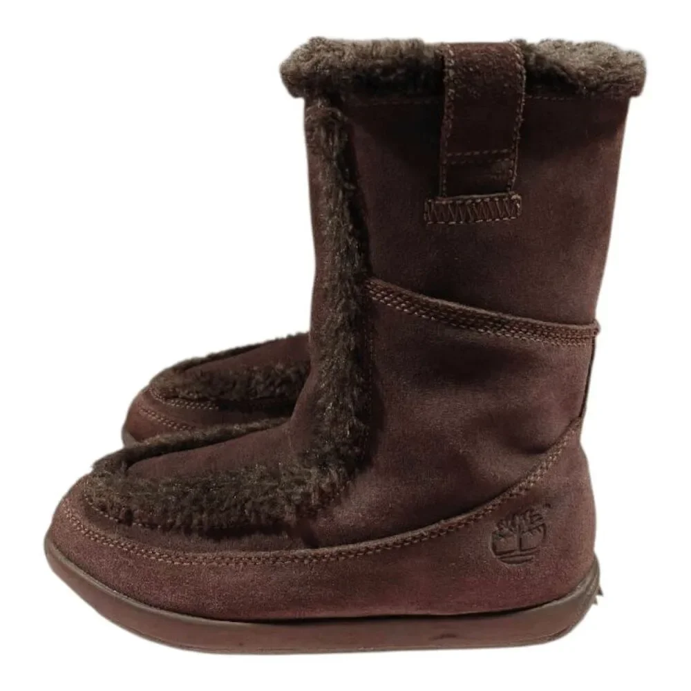 TIMBERLAND Mukluk Faux Fur Pull-On Winter Boots Size 7.5